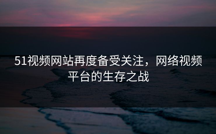 51视频网站再度备受关注，网络视频平台的生存之战